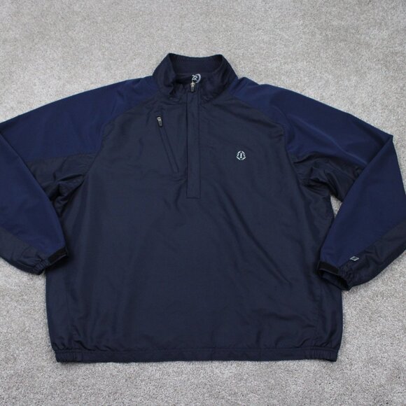 Zero Restriction Tour Series Jacket Mens XL Blue 1/4 Zip Polyester Golf Pullover - Picture 1 of 16